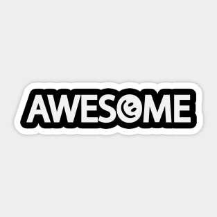 Awesome artistic text design Sticker